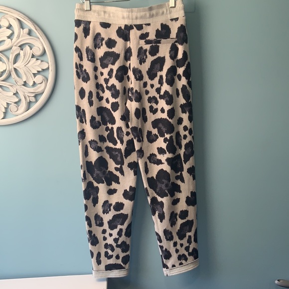 🇨🇦 TWENTY MONTREAL Hyper Reality Knit Leopard Jogger sz Small Woven Pant - Picture 6 of 16